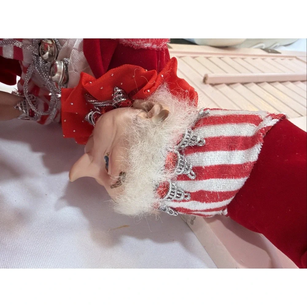 Cynthia Rowley Posable Christmas Elf‎ Doll Figure Boy Present Shelf Sitter READ